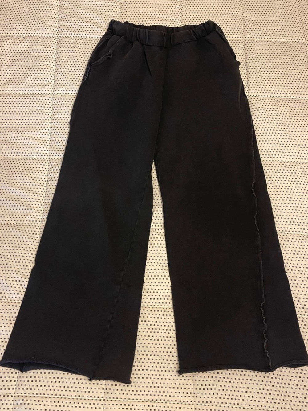 Dark Grey Wide Leg Sweatpants